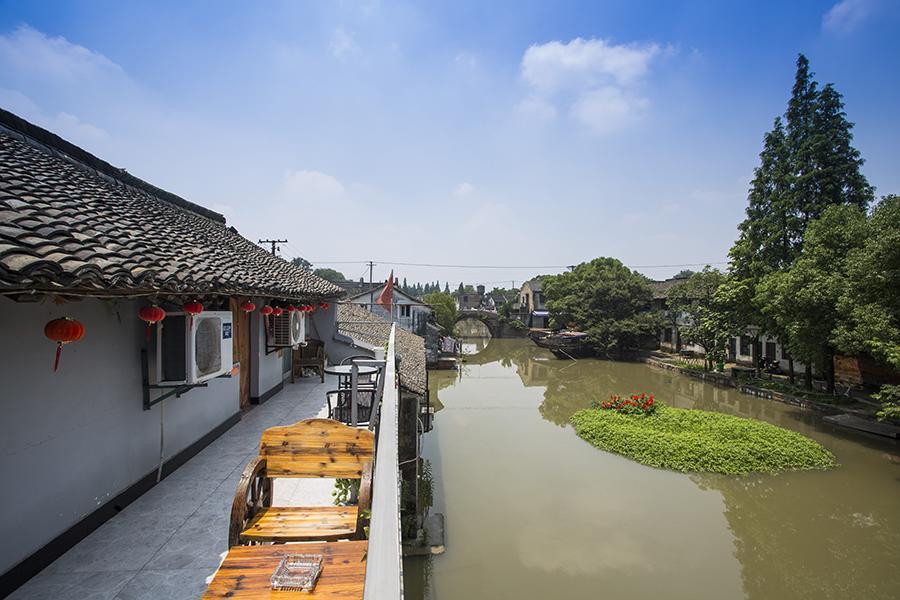 Wuzhen Helan Bridge Inn Tongxiang Bagian luar foto